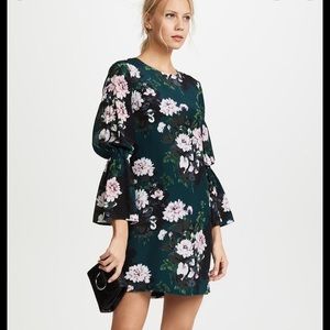 Club Monaco Green Silk Dress